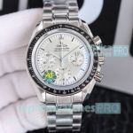 Swiss Replica OMEGA Speedmaster Moonwatch Chronograph Steel Silver Dial